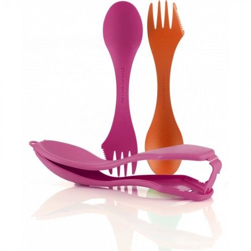 Ложки-вилки Light My Fire Sporks'n Case 2 ложки в чехле оранж и розовая